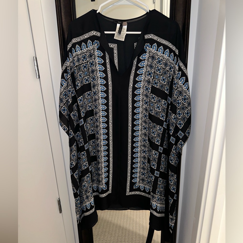 BCBG “INESSA” kaftan kimono scarf dress